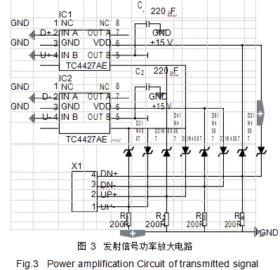 图 3	发射信号功率放大电路