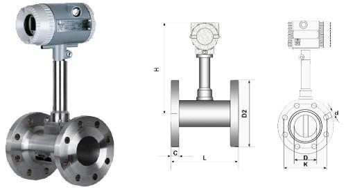 法兰式涡街流量计_价格500.00元