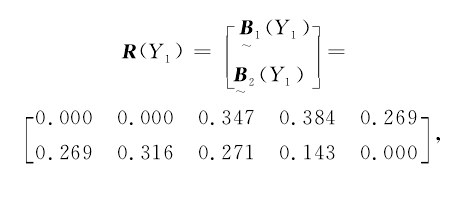 则 孔 板 流 量 计 Ｙ１的 总 评 价 矩阵为