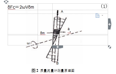 图2	质量流量计测量原理图