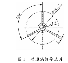 图 1 普通涡轮导流片