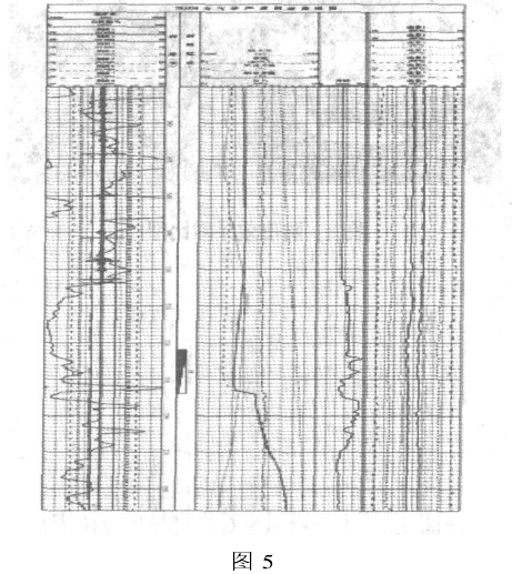 图 5是中原油田测井公司在新疆塔河油田进行的一口气举产液剖面测井图