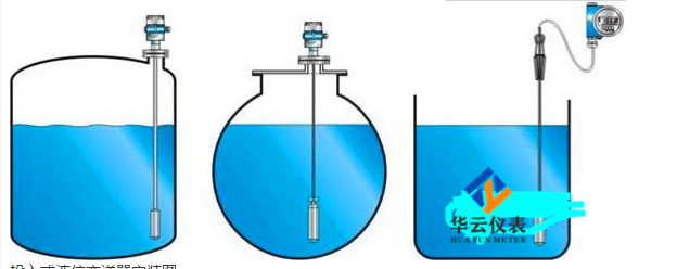 投入式液位变送器安装图