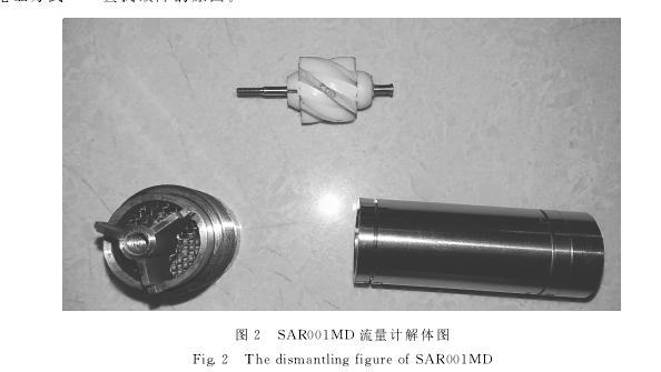 图２　ＳＡＲ００１ＭＤ流量计解体图