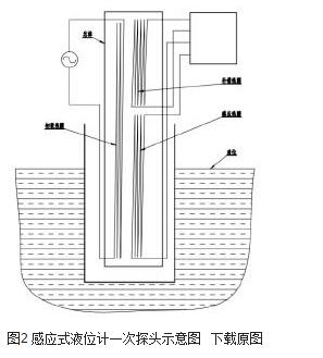 图2 感应式液位计一次探头示意图