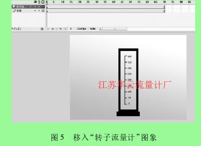 图 5 移入“转子流量计”图象