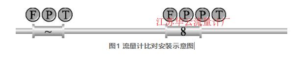 图1 流量计比对安装示意图