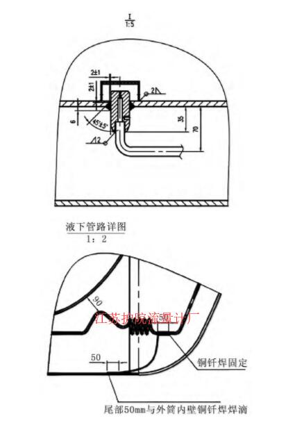 图6 第三代干式取压接头及配管图Fig.6 The third generation dry type pressure device and piping