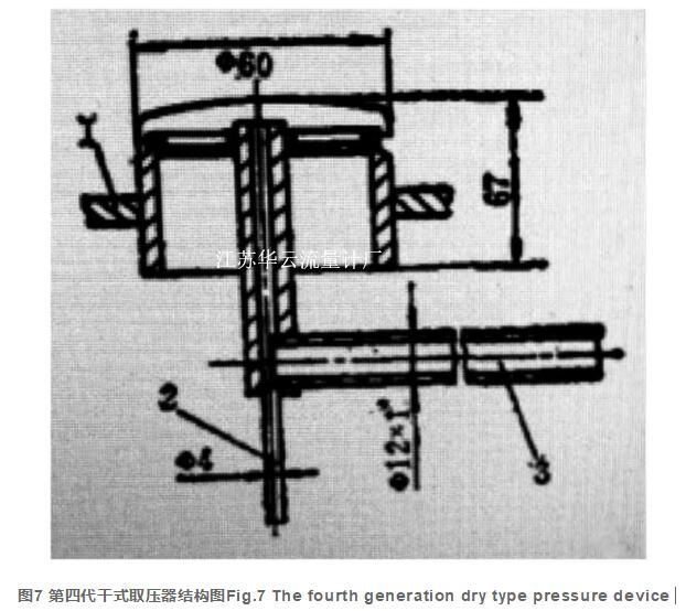 图7 第四代干式取压器结构图Fig.7 The fourth generation dry type pressure device