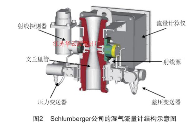 图2 schlumberger 公司的湿气流量计结构示意图