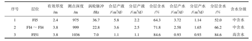 表2 产液剖面分层测试找水成果表